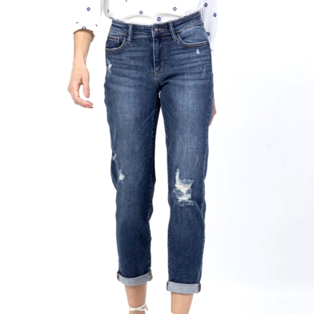 Judy Blue Dark Blue Straight Leg Jeans